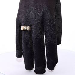 Bague Chevalière en or blanc et diamant - Castafiore