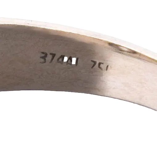 Bague Chevalière en or blanc et diamant - Castafiore