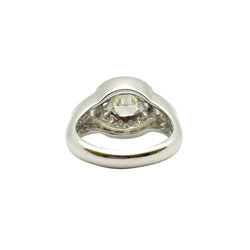 Bague Chevalière en or blanc et diamants - Castafiore