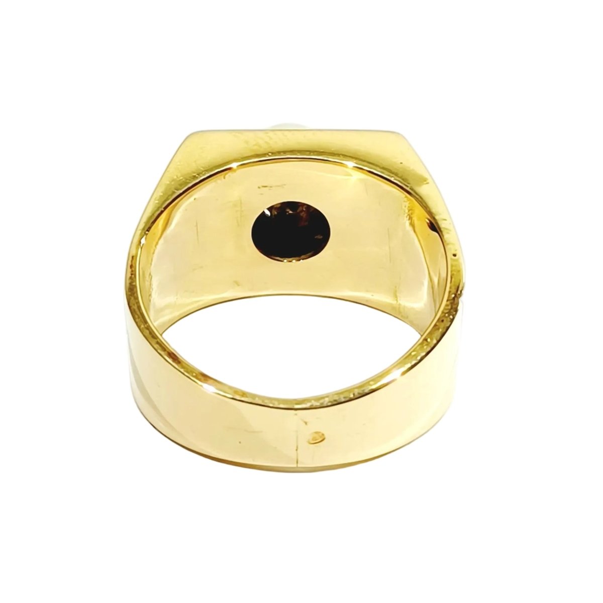 Bague Chevalière en or blanc, or champagne et perle - Castafiore