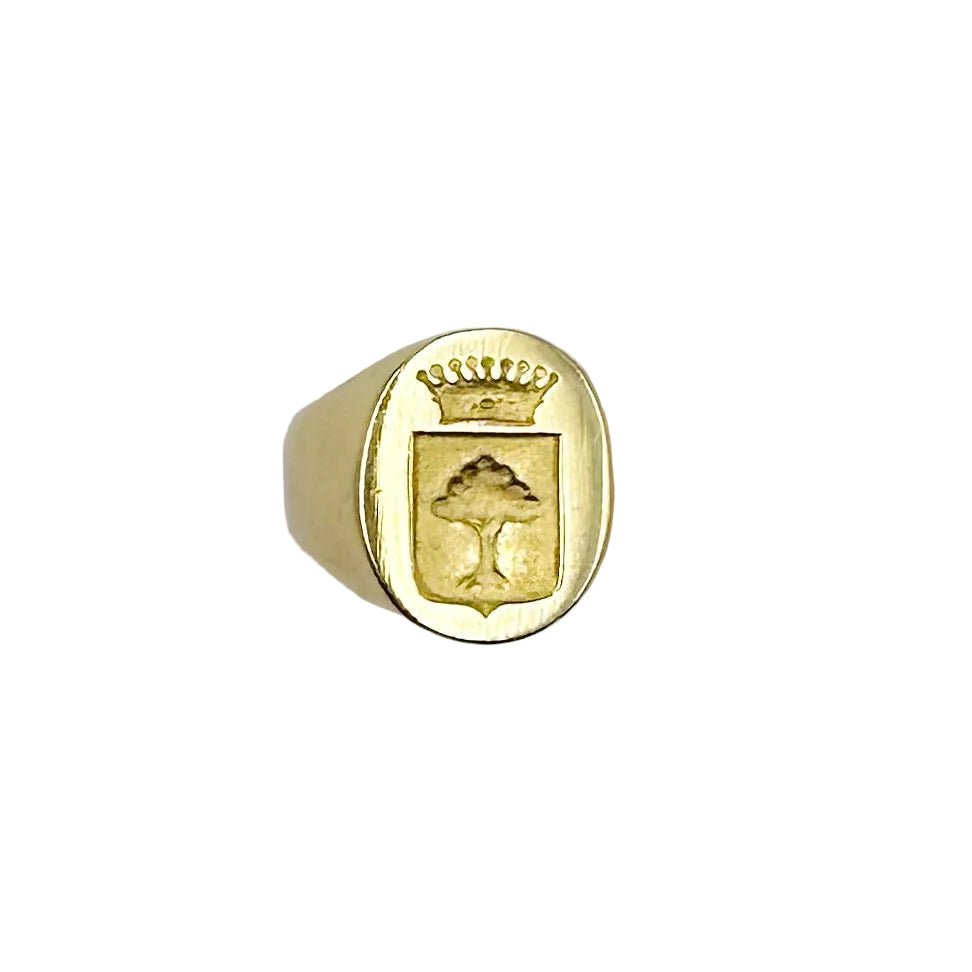 Bague Chevalière en or jaune - Castafiore