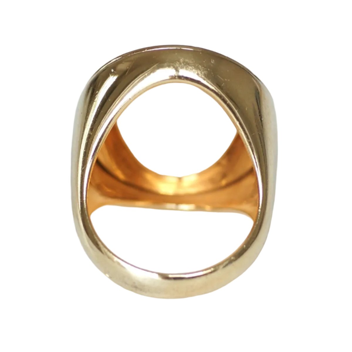 Bague Chevalière en or jaune et agate - Castafiore