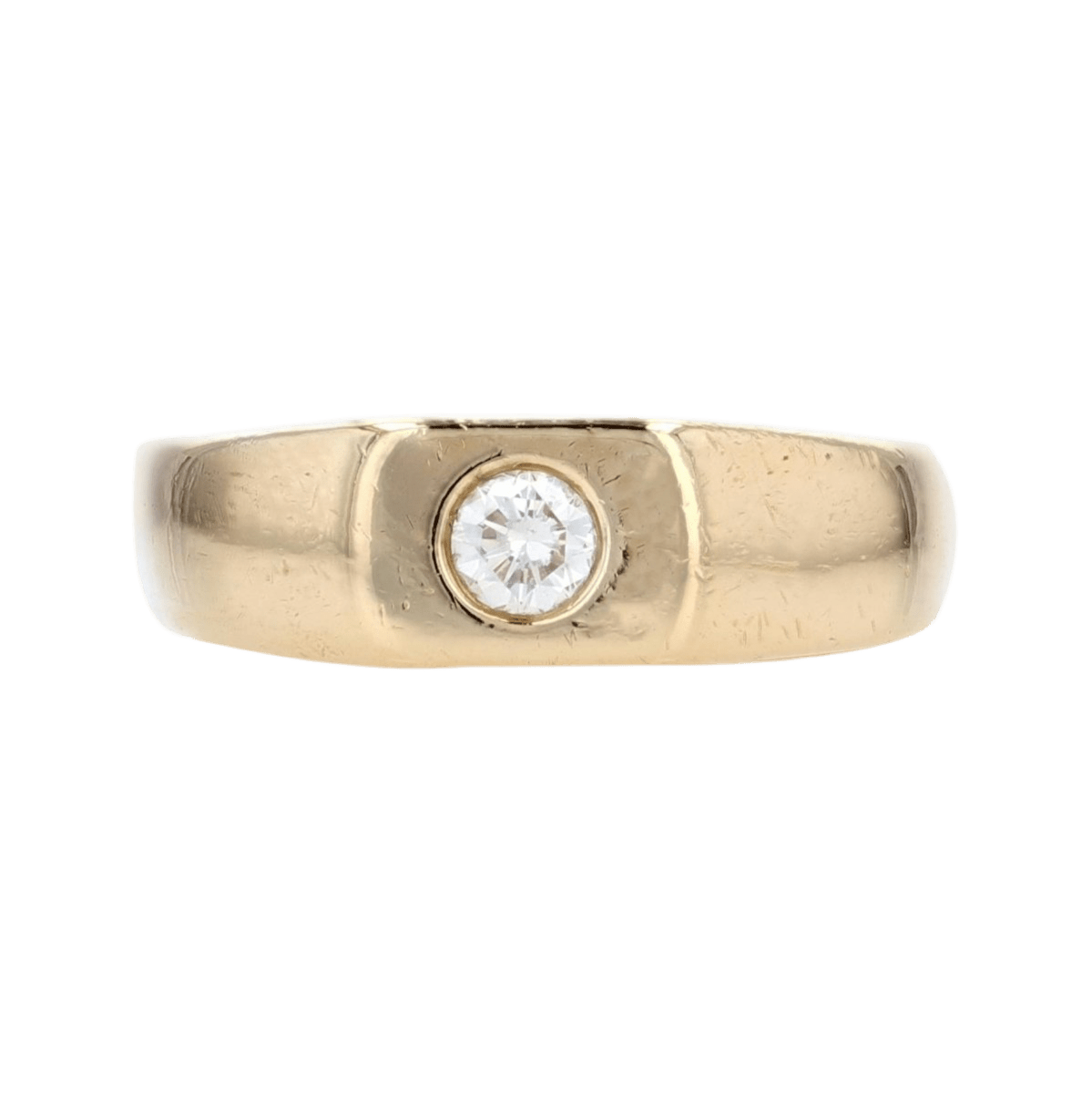 Bague Chevalière en or jaune et diamant - Castafiore