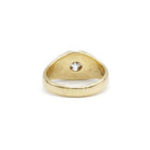 Bague Chevalière en or jaune et diamant - Castafiore