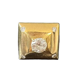 Bague Chevalière en or jaune et diamants - Castafiore