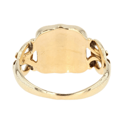 Bague Chevalière en or jaune et jaspe - Castafiore
