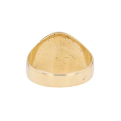 Bague chevalière en or jaune et onyx - Castafiore