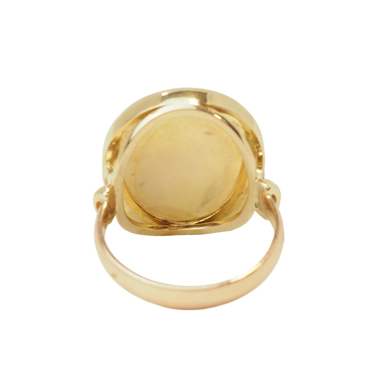 Bague Chevalière en or jaune, or rose et cornaline - Castafiore