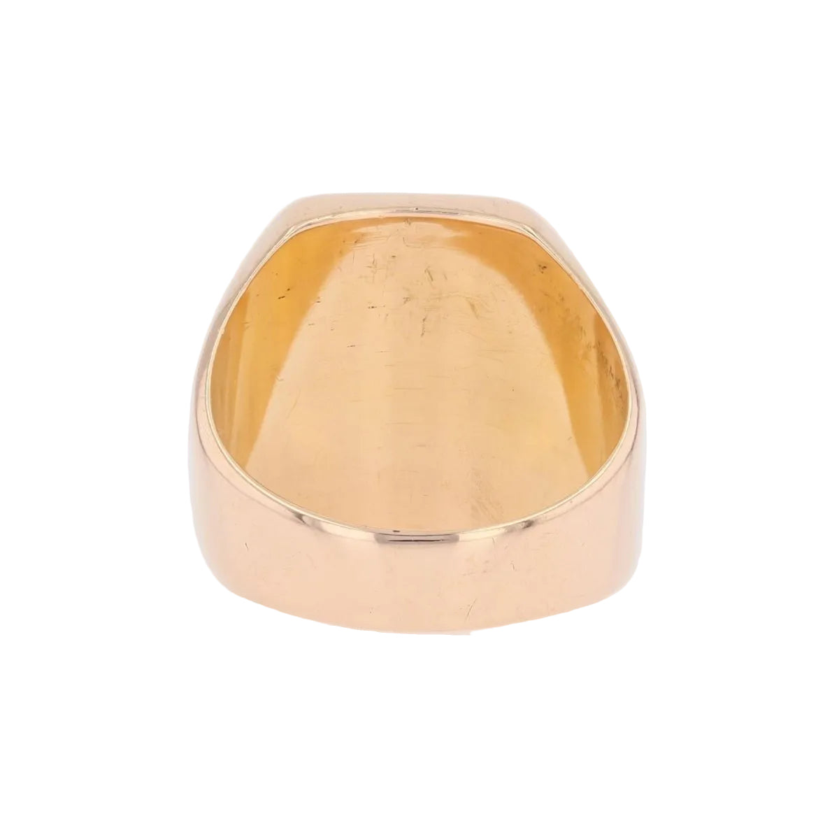 Bague chevalière en or rose - Castafiore