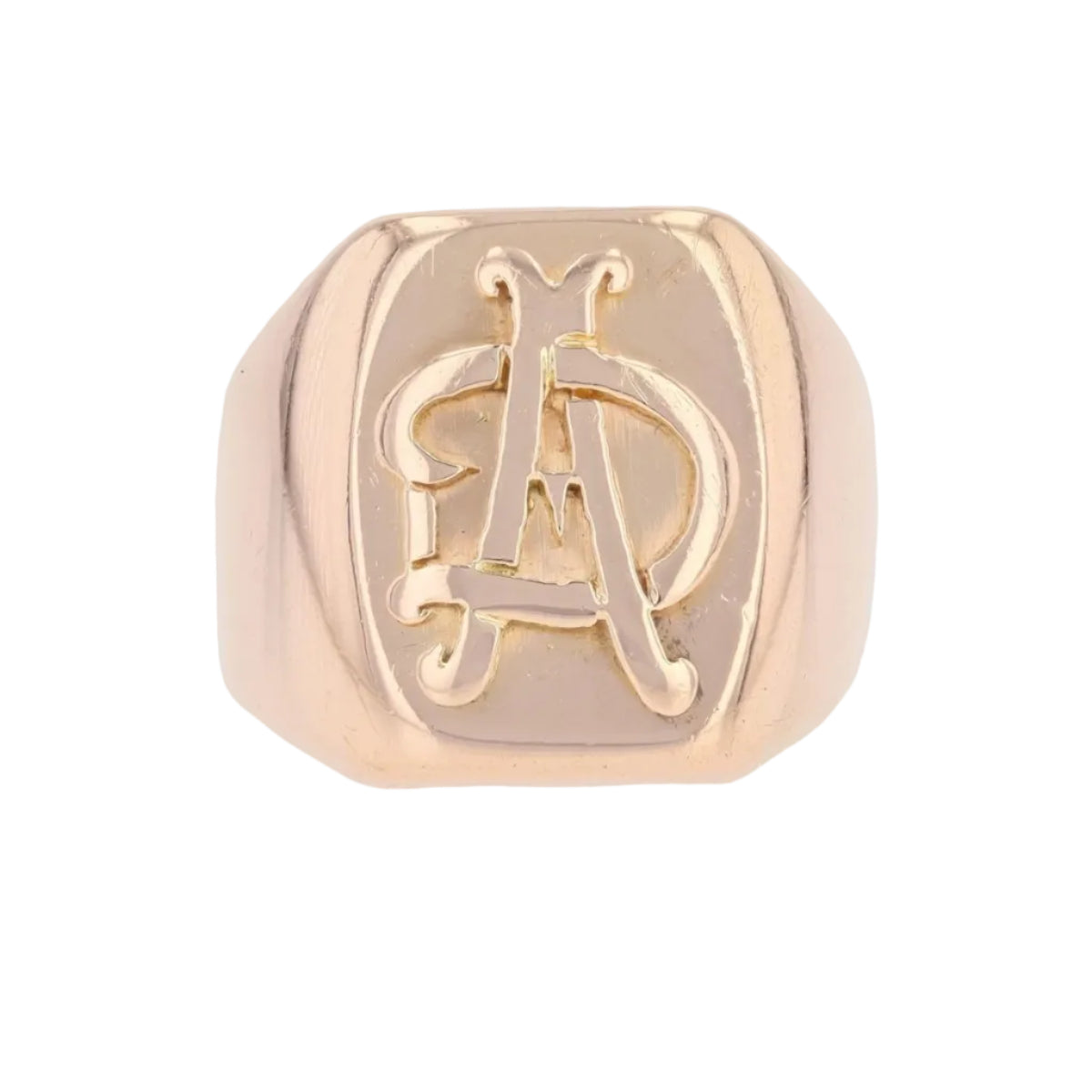 Bague chevalière en or rose - Castafiore