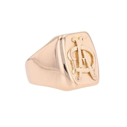 Bague chevalière en or rose - Castafiore