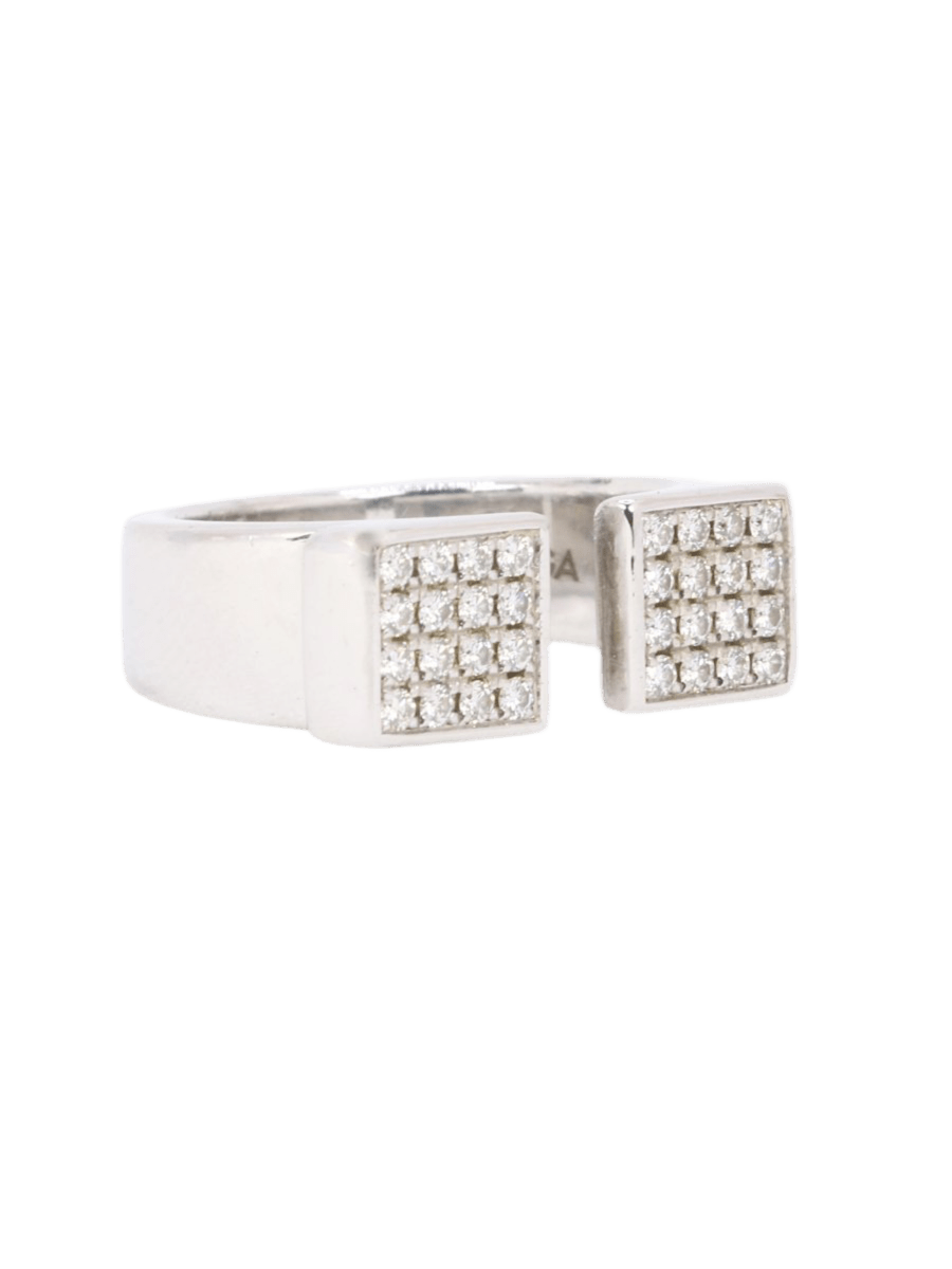 Bague Chevalière OMEGA "My Choice" en or jaune et diamants - Castafiore
