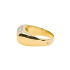 Bague chevalière or jaune diamants 0,4 ct - Castafiore