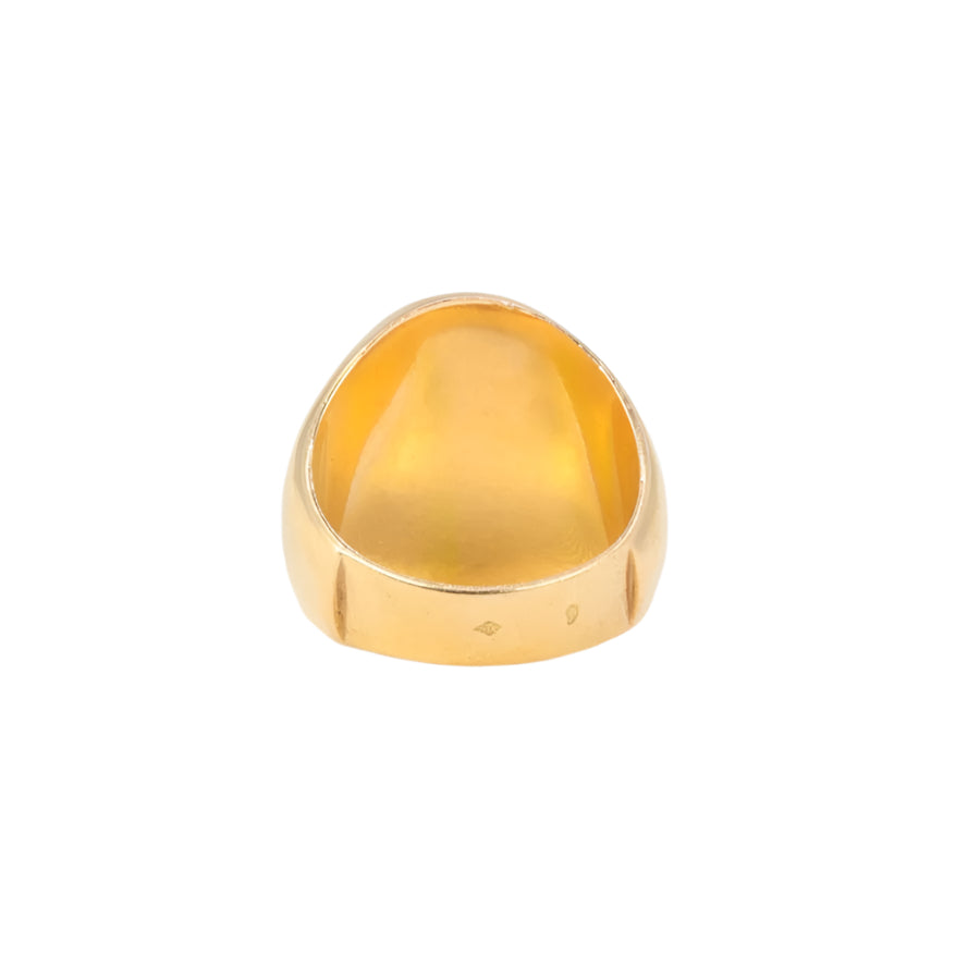 Bague Chevalière Vintage en Or et Onyx - Castafiore