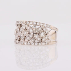 Bague CHIMENTO en or blanc et diamants - Castafiore