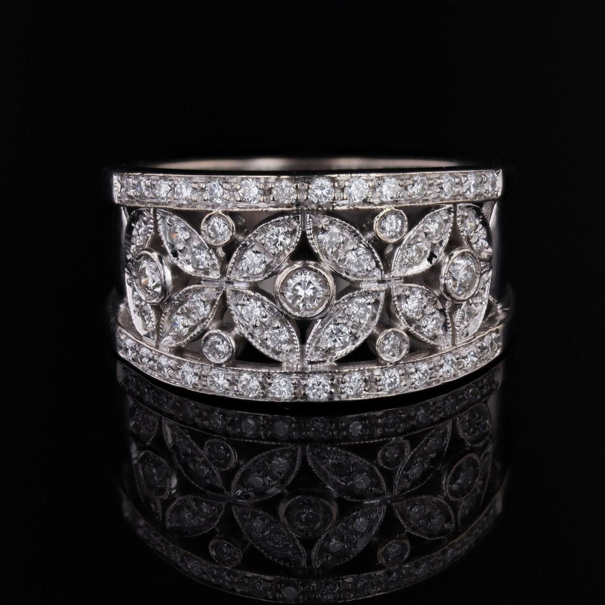 Bague CHIMENTO en or blanc et diamants - Castafiore