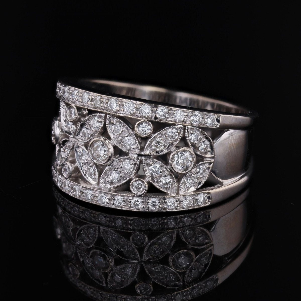 Bague CHIMENTO en or blanc et diamants - Castafiore