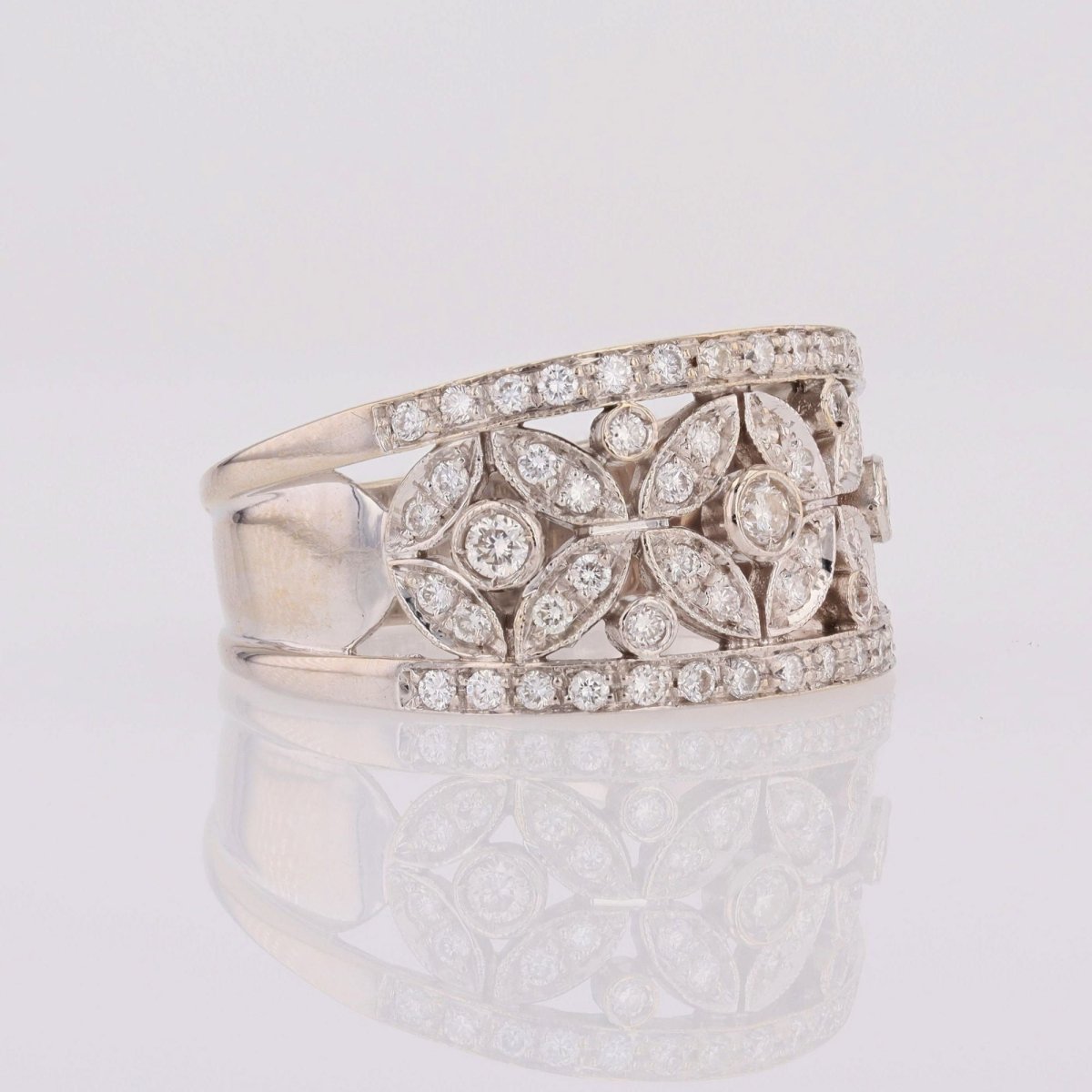 Bague CHIMENTO en or blanc et diamants - Castafiore