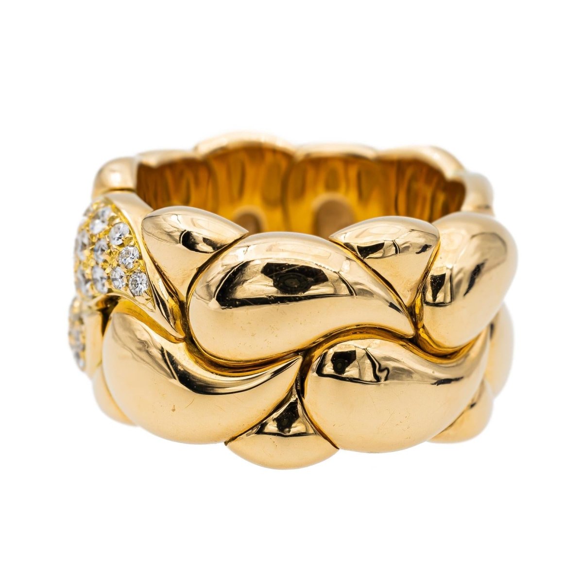 Bague CHOPARD "Casmir" en Or jaune et Diamant - Castafiore