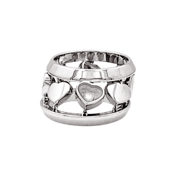 Bague CHOPARD "Happy Diamond Amore" en or blanc et diamant - Castafiore