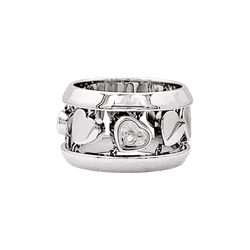 Bague CHOPARD "Happy Diamond Amore" en or blanc et diamant - Castafiore