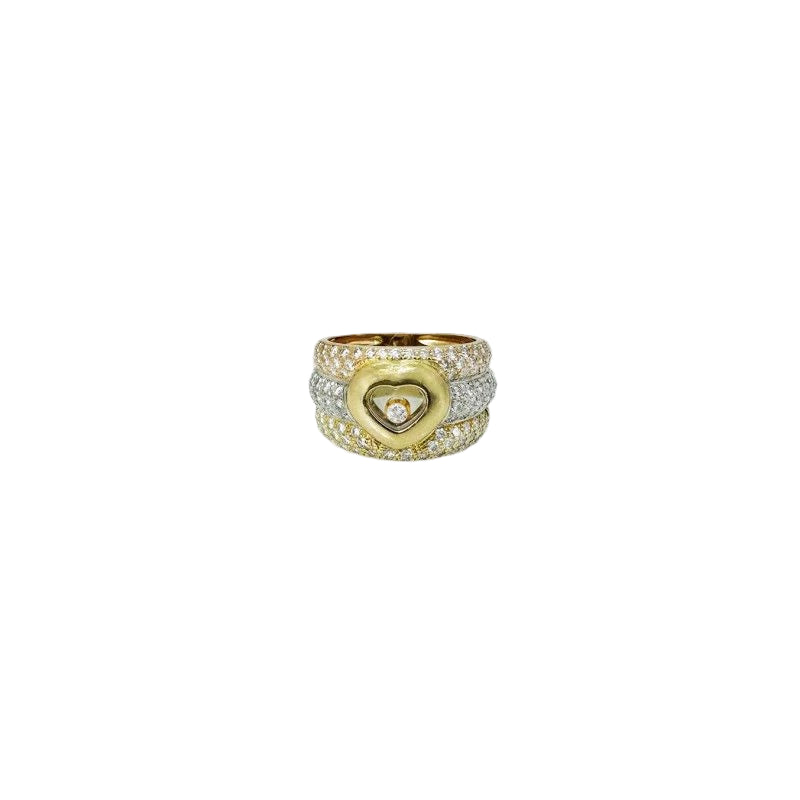 Bague CHOPARD Happy Diamonds en or jaune, or blanc, or rose et diamants