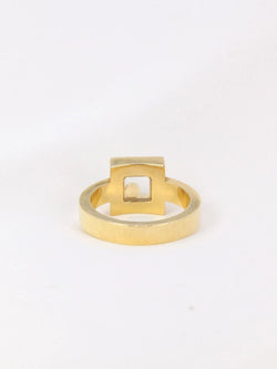 Bague Chopard Happy Diamonds carré en or et diamants - Castafiore