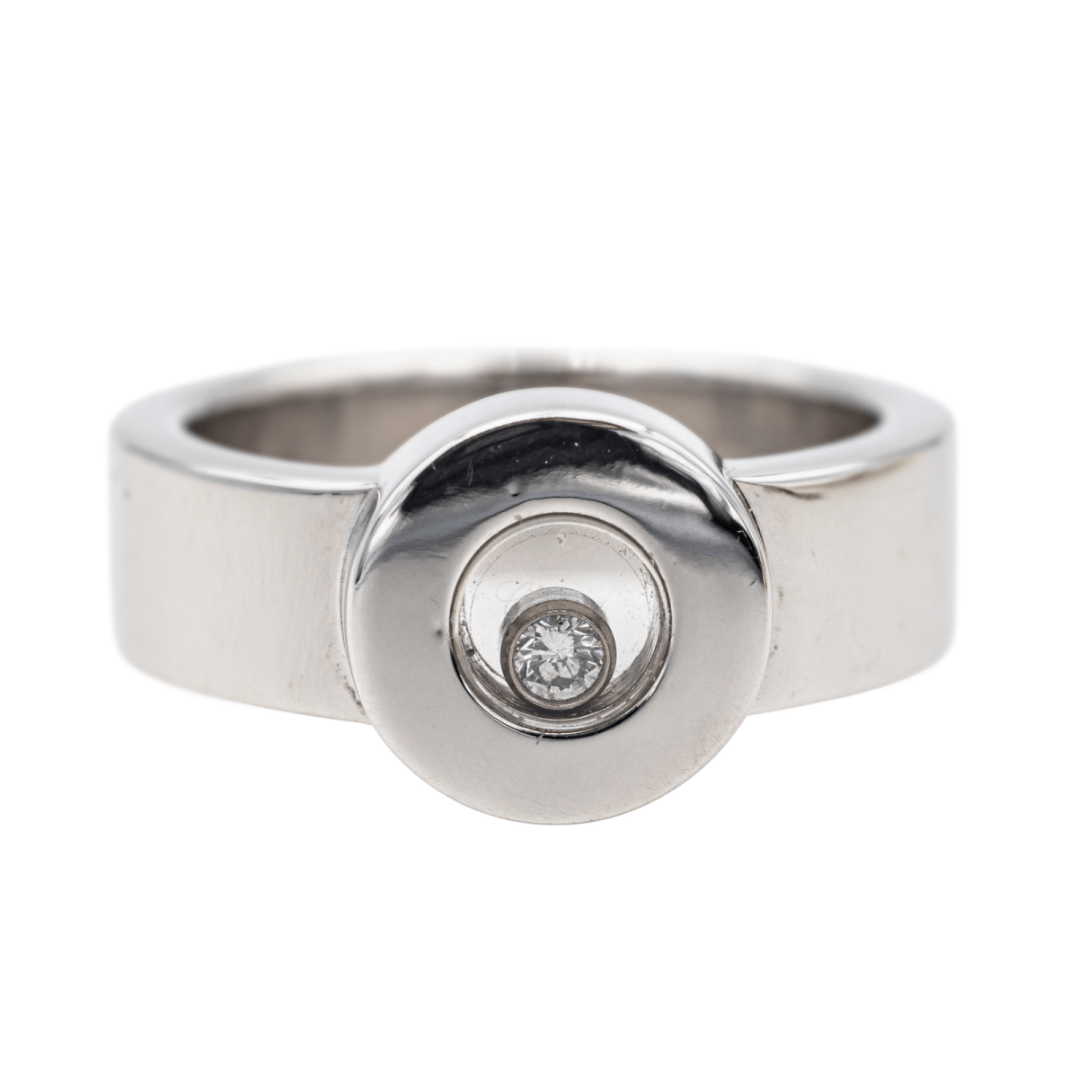 Bague CHOPARD "Happy Diamonds en or blanc et diamant - Castafiore