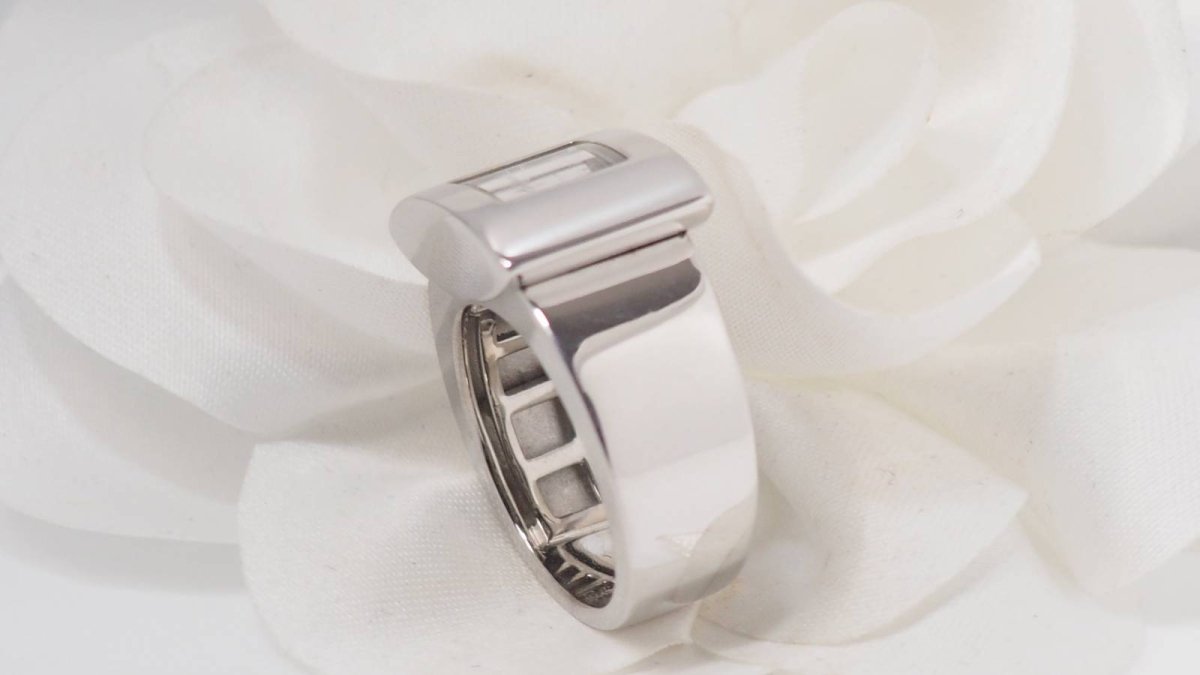 Bague Chopard Happy Diamonds en or blanc et diamants - Castafiore