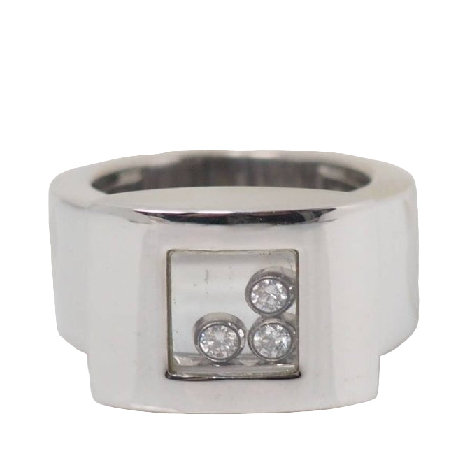 Bague Chopard Happy Diamonds en or blanc et diamants - Castafiore