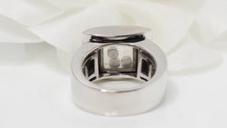 Bague Chopard Happy Diamonds en or blanc et diamants - Castafiore