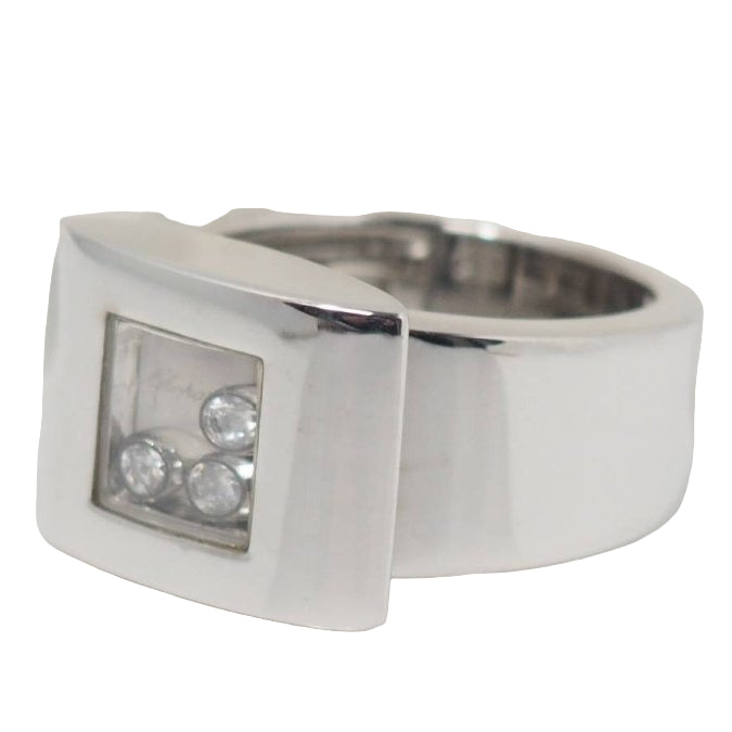 Bague Chopard Happy Diamonds en or blanc et diamants - Castafiore