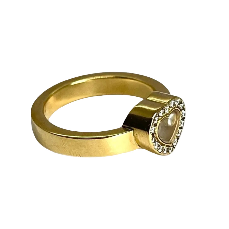 Bague CHOPARD Happy diamonds en or jaune et diamants - Castafiore