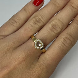Bague CHOPARD Happy diamonds en or jaune et diamants - Castafiore