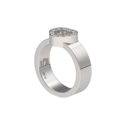 Bague Chopard Happy Diamonds Or Gris 18k Diamants de 2021. Taille 53. Ref : 822936 - Castafiore