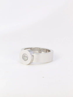 Bague Chopard Happy Diamonds ronde en or blanc et diamants - Castafiore