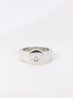 Bague Chopard Happy Diamonds ronde en or blanc et diamants - Castafiore