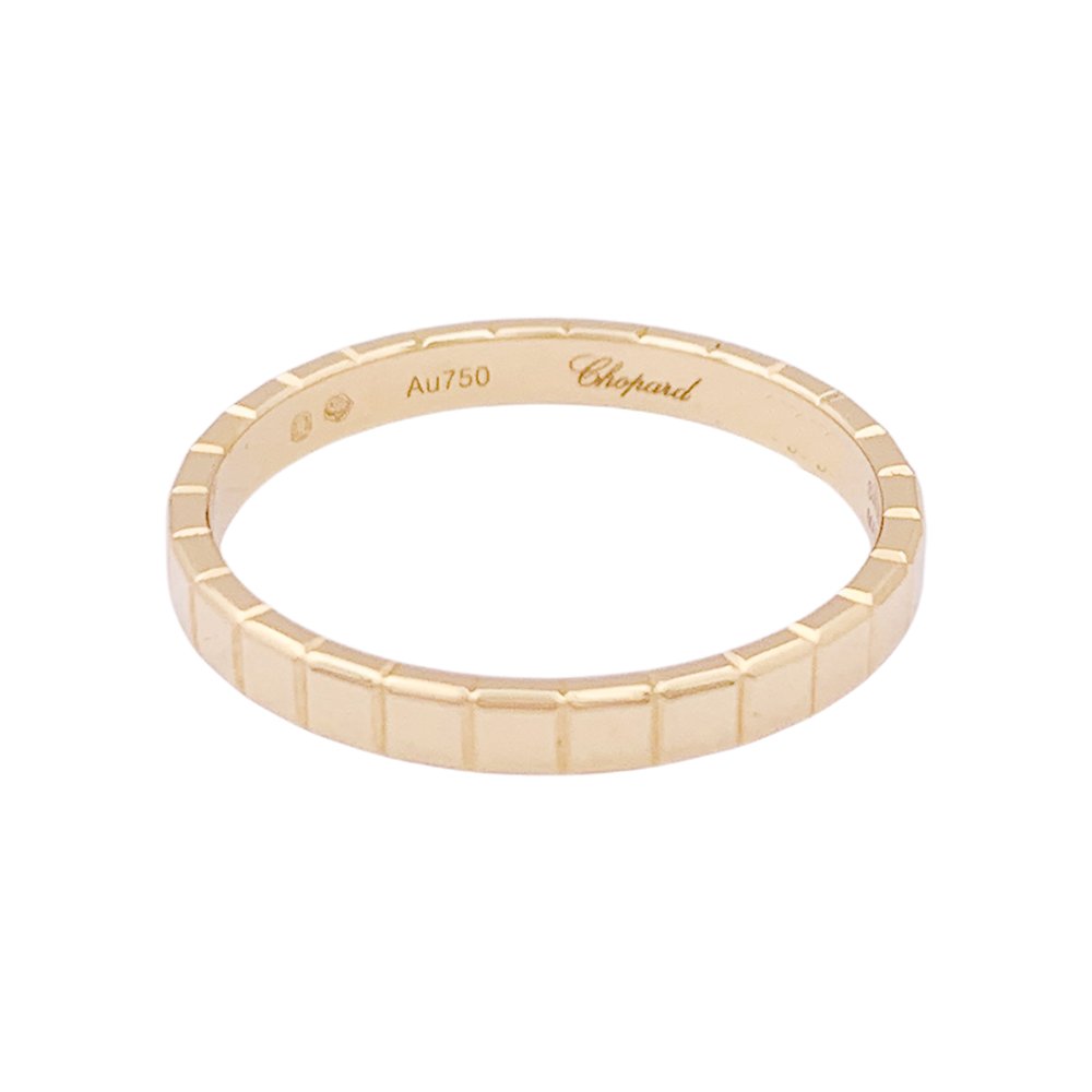 Bague CHOPARD "Ice Cube" en or jaune - Castafiore