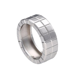 Bague Chopard "Ice Cube" Or Gris 18k . Taille 55. ref 82/3795. Boite d'origine. - Castafiore
