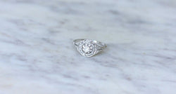 Bague Cible Art Deco Diamants - Castafiore