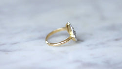 Bague cible diamant Belle Epoque - Castafiore