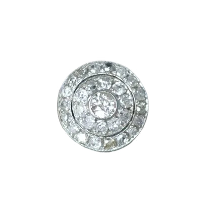 Bague Cible en platine et diamants - Castafiore