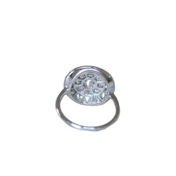 Bague Cible Ronde Art Deco Diamants 1,60 Cts - Castafiore