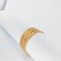 Bague ciselée en or rose - Castafiore