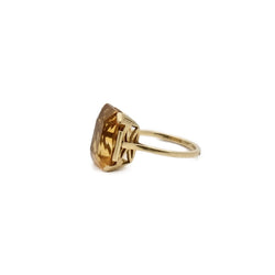Bague citrine en or jaune - Castafiore