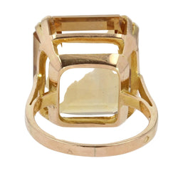 Bague citrine et or vintage - Castafiore