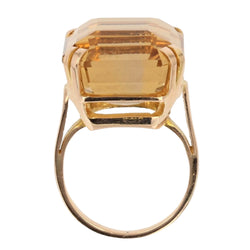 Bague citrine et or vintage - Castafiore