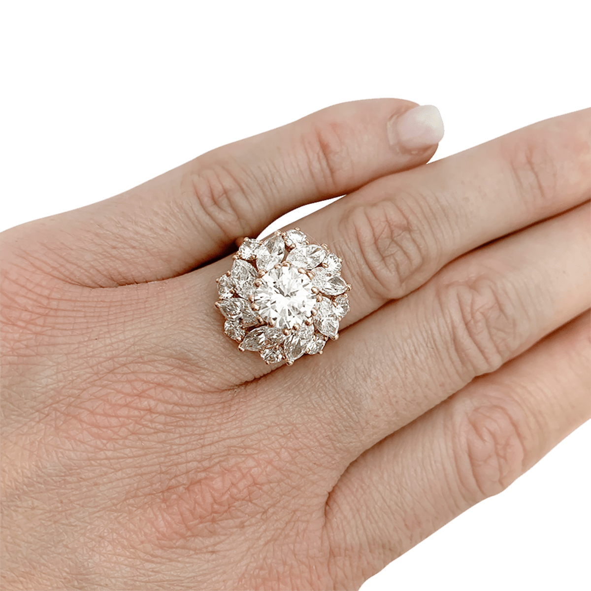Bague Cocktail CARTIER en or jaune et diamants - Castafiore