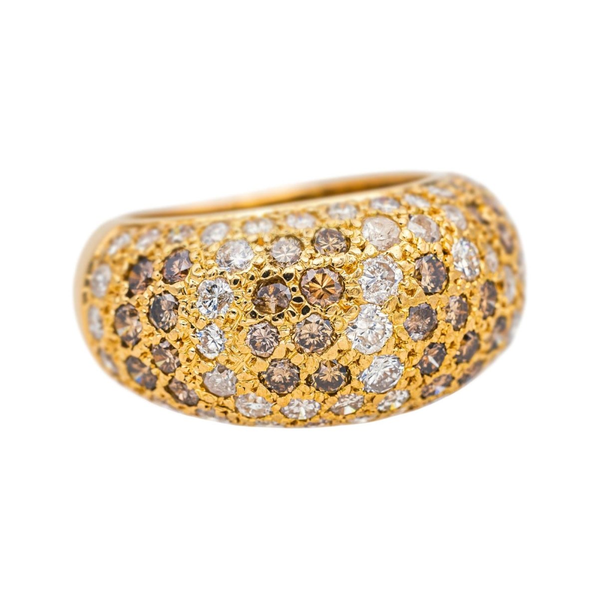 Bague Cocktail CARTIER "Sauvage" en or jaune et diamants - Castafiore