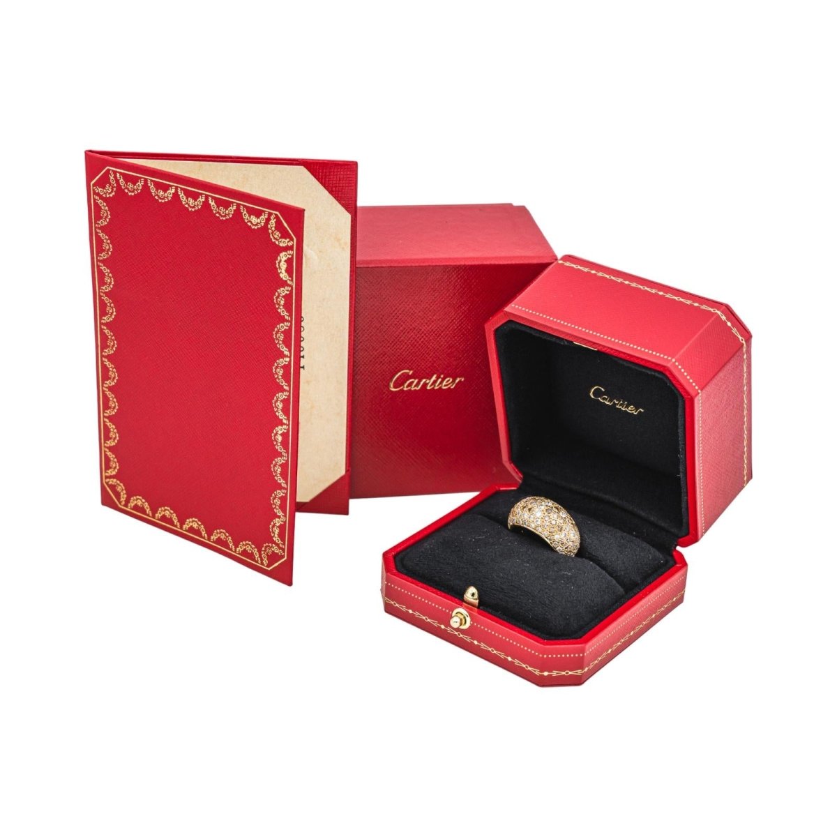 Bague Cocktail CARTIER "Sauvage" en or jaune et diamants - Castafiore